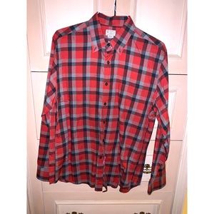 J Crew Quality Woven Checkered Shirt Large